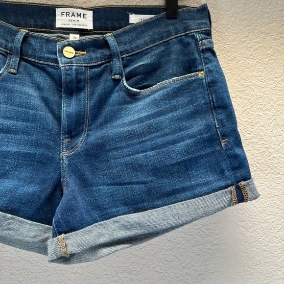 FRAME Shorts Le Cuttoff Denim Shorts Womens Size 28 Beach Weekend Made in USA - Picture 9 of 16